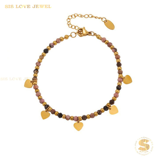 Natural Stone Beads Bracelet B231