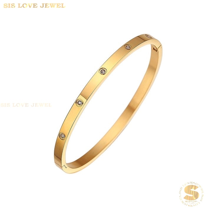 Dazzling Star Zirconia Bangle H022