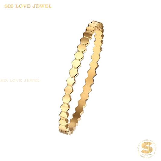 Minimalist Fashion Bangle H027 Gold