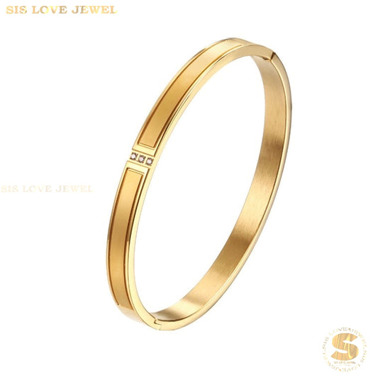 Simple Zirconia Bangle H051