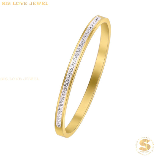 Half Row Zirconia Bangle H065