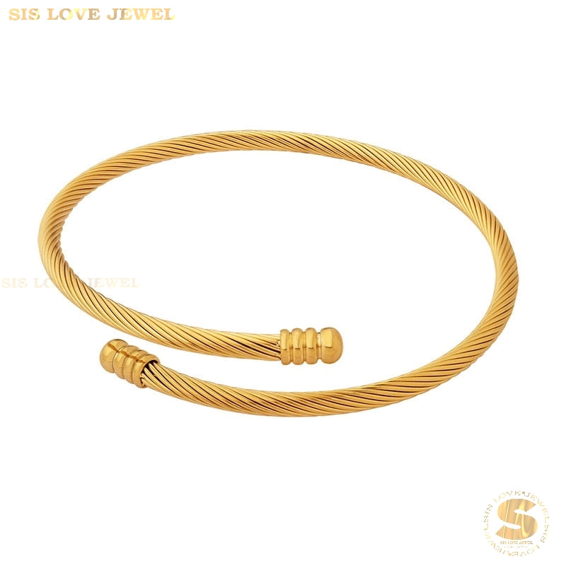 Adjustable Round Bangle H079