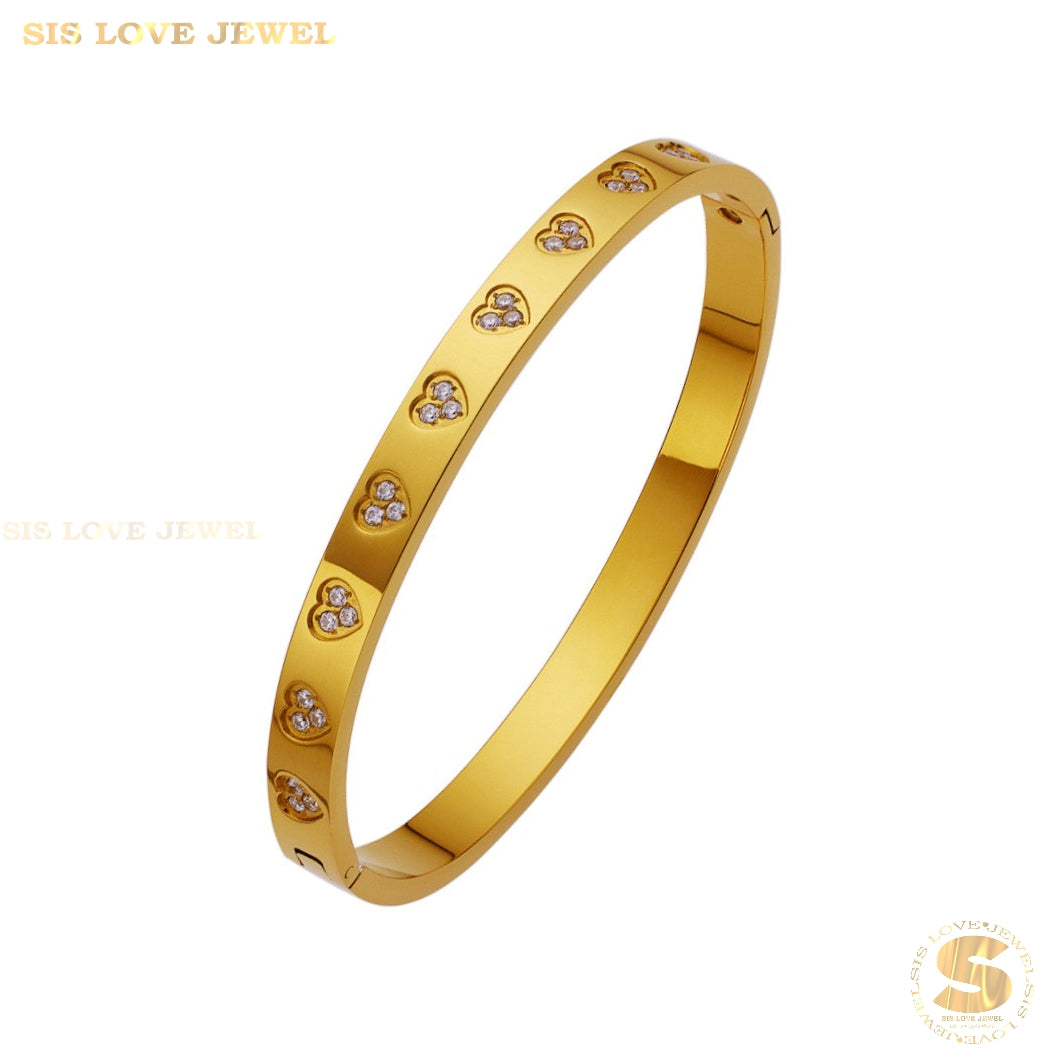 Zirconia Love Bangle H092