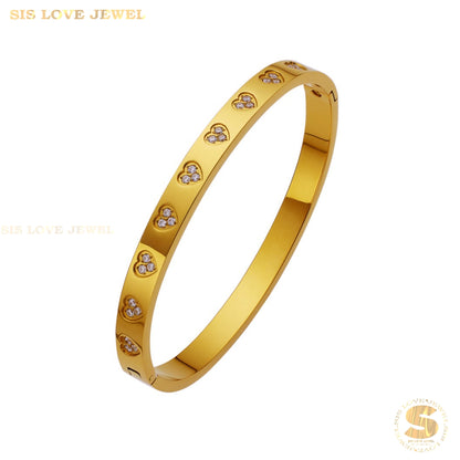 Zirconia Love Bangle H092