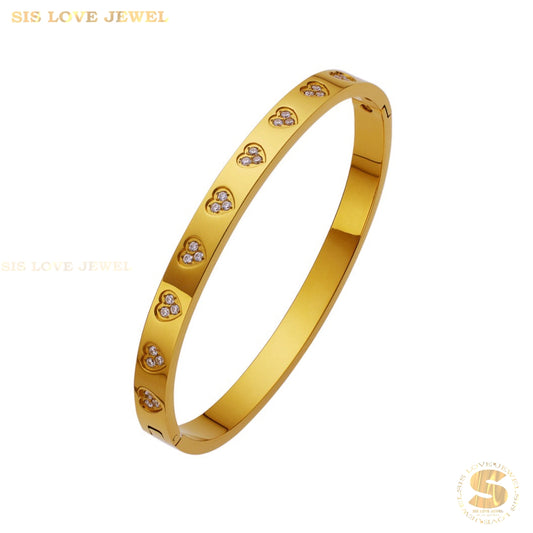 Zirconia Love Bangle H092