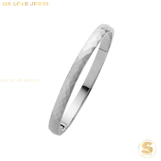 Simple Silver Bangle H093 Silver