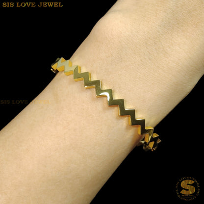 Pure Love Gold Plated Bangle H115