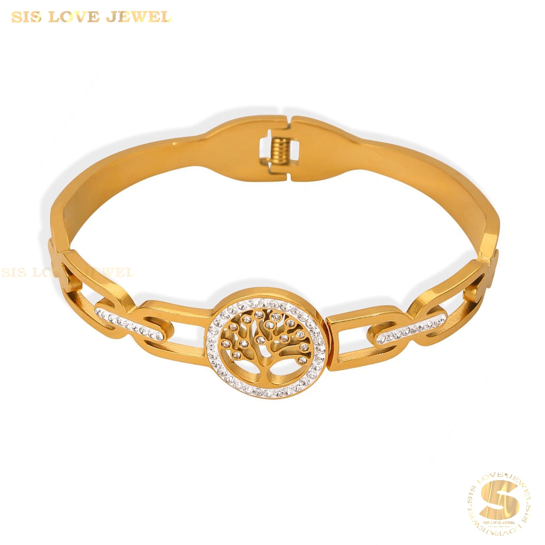 Lucky Golden Money-Tree Bangle H125