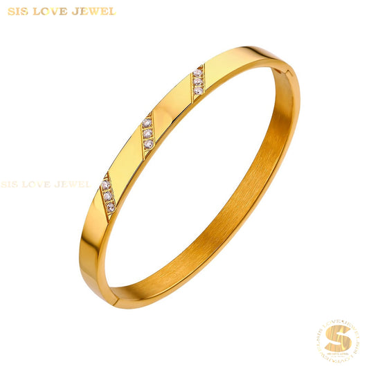 Everlasting Sparkle Bangle H126 Gold