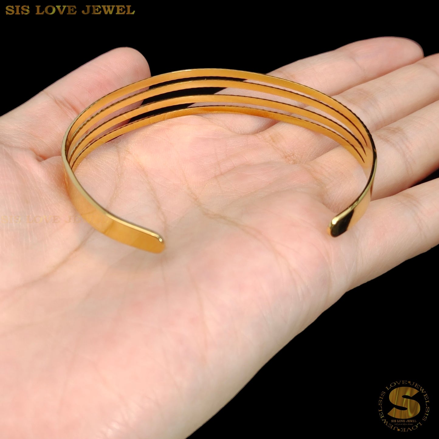 4 Layers Adjustable Open Bangle H142