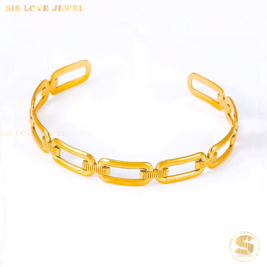 Paperclip Adjustable Bangle H143