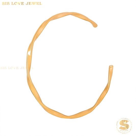 Twisted Adjustable Bangle H145