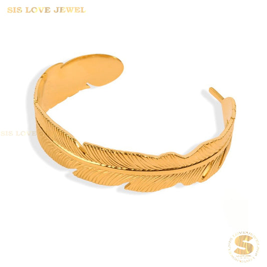 Chic Fur Adjustable Open Bangle H146