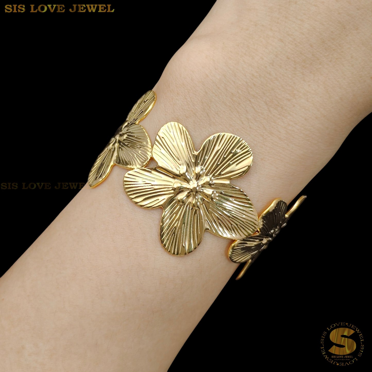 Big Flower Bangle H159