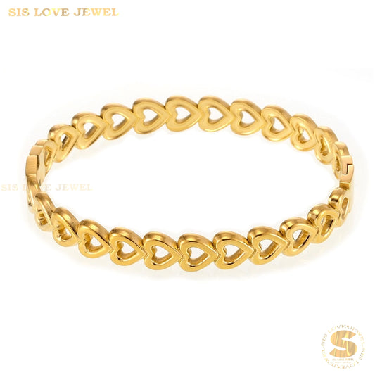 Hollow Love Bangle H162