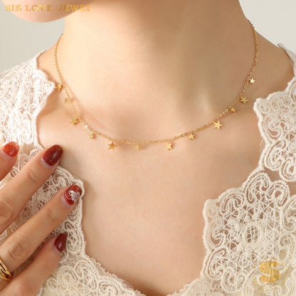 Dainty Star Necklace N013