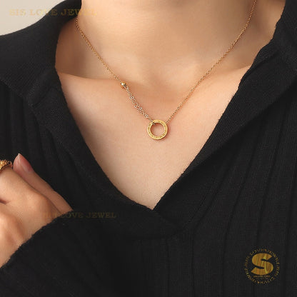 Roman Numeral Necklace N054