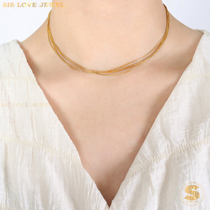 The Serene Circle Necklace N089