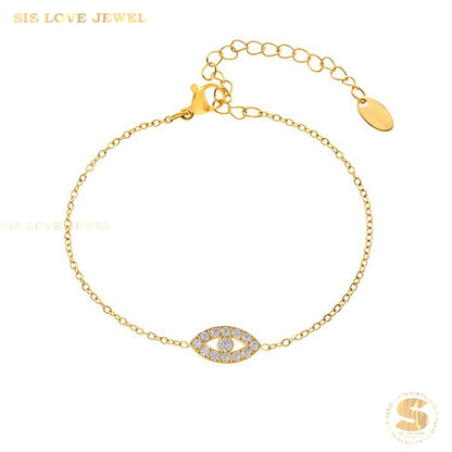 Love Eye Zirconia Bracelet B217
