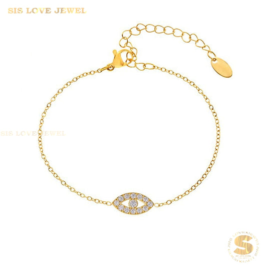 Love Eye Zirconia Bracelet B217
