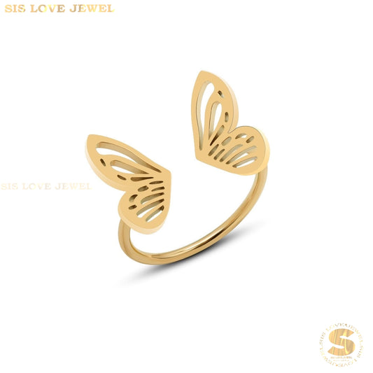 3D Butterfly Adjustable Ring R011