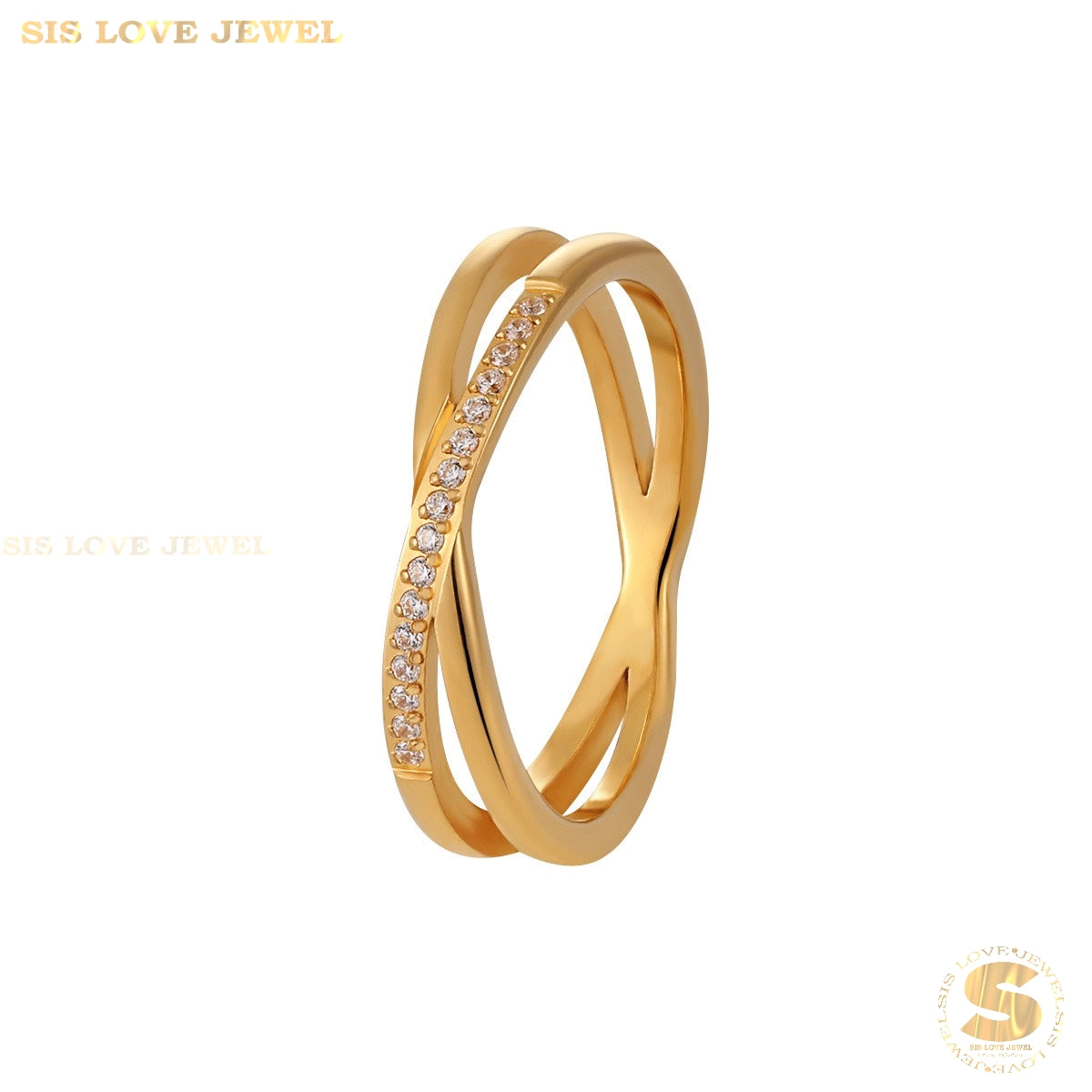 Zirconia Cross Allure Ring R015
