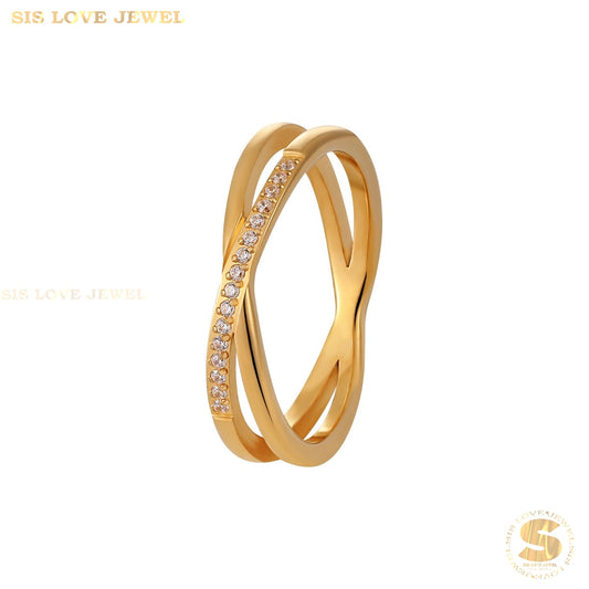 Zirconia Cross Allure Ring R015