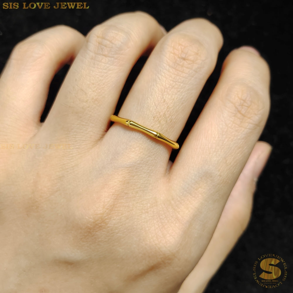 Bamboo Elegance Band Ring R036