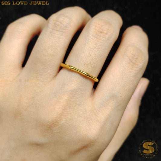 Bamboo Elegance Band Ring R036