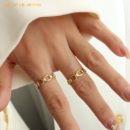 Adjustable Chain of Love Ring R060