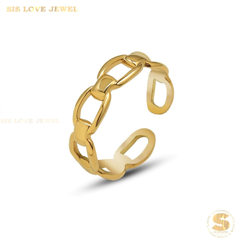 Adjustable Chain of Love Ring R060