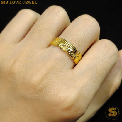 Twisted Adjustable Ring R078