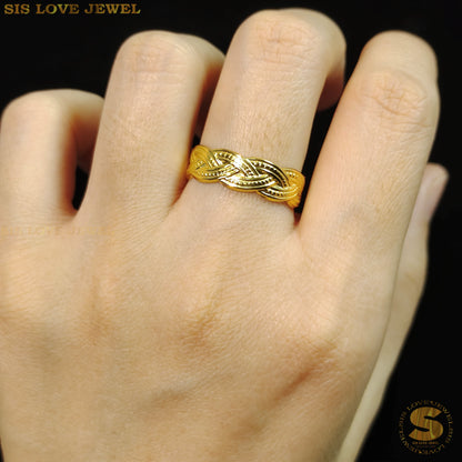 Twisted Adjustable Ring R078