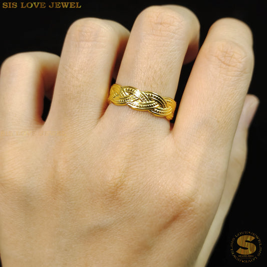 Twisted Adjustable Ring R078