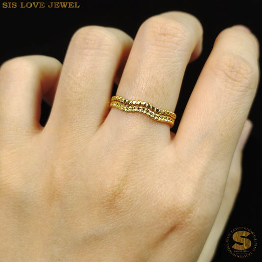 Double Layer Adjustable Ring R079