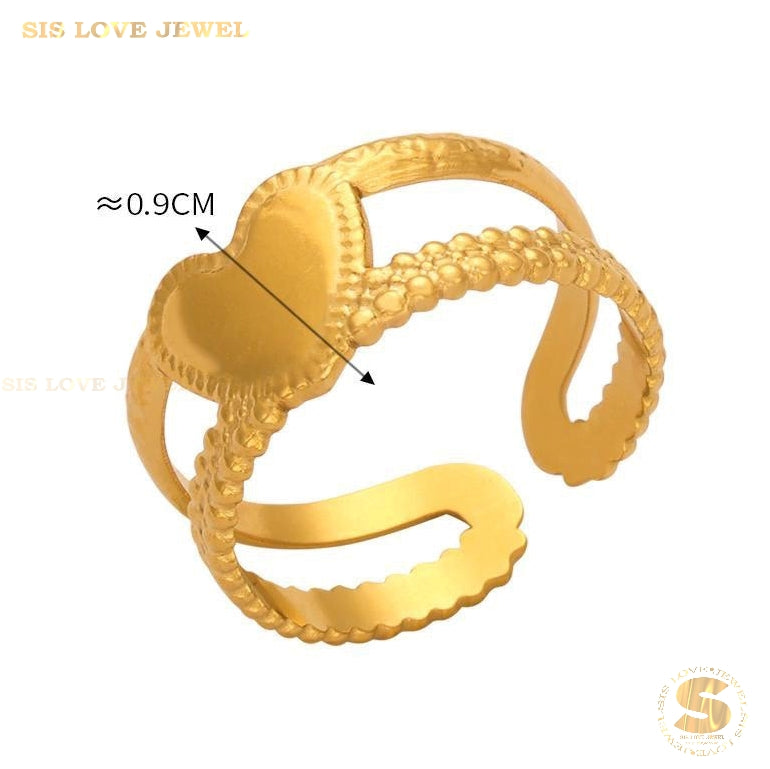 Simple Love Adjustable Ring R080