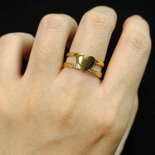 Simple Love Adjustable Ring R080