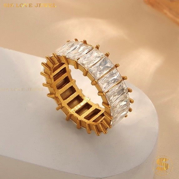 Full Cubic Zirconia Ring R088
