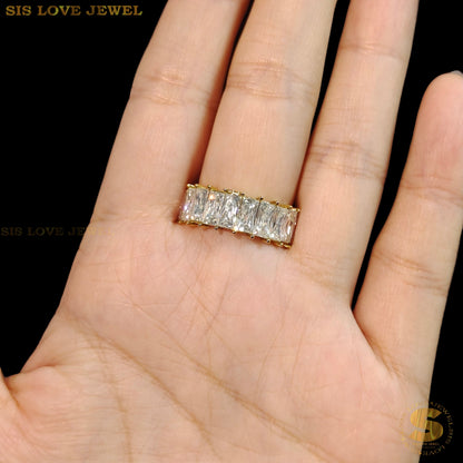 Full Diamond Cubic Zirconia Ring R088