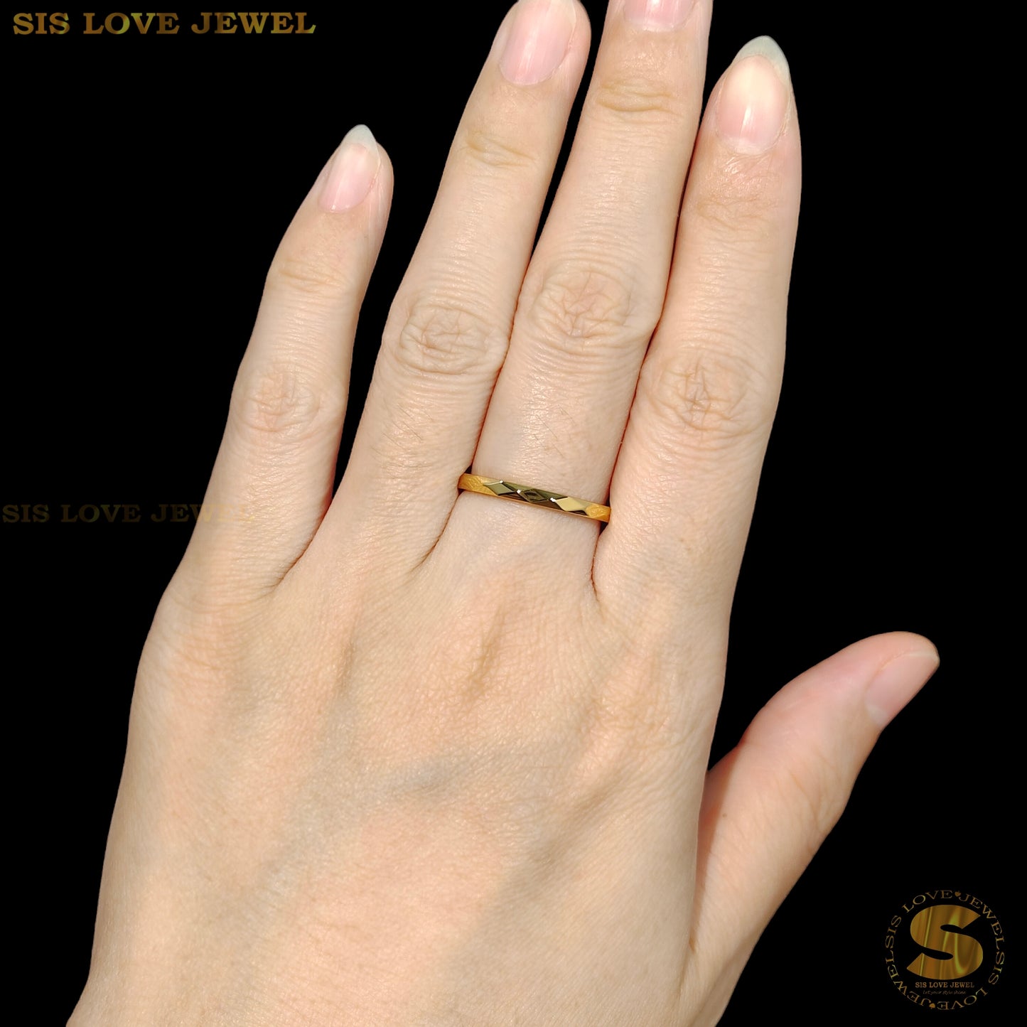 Simple Blink Blink Thin Ring R098