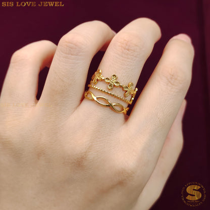 3 Layers Adjustable Ring R119