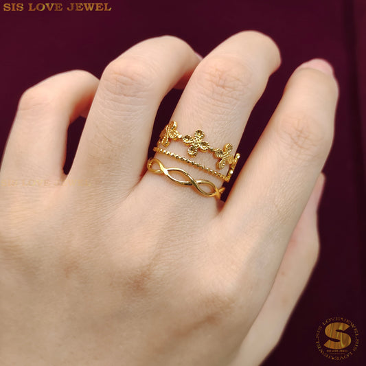 3 Layers Adjustable Ring R119