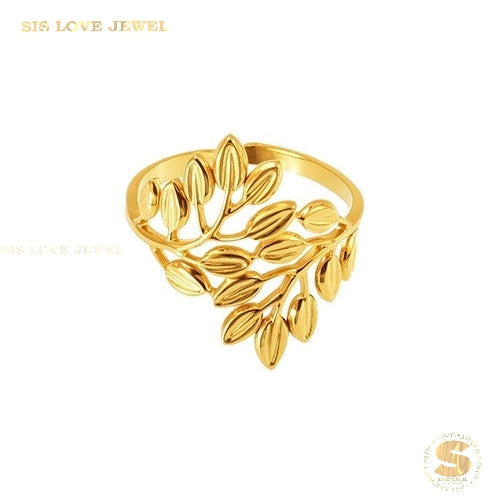 Adjustable Leaf Ring R126