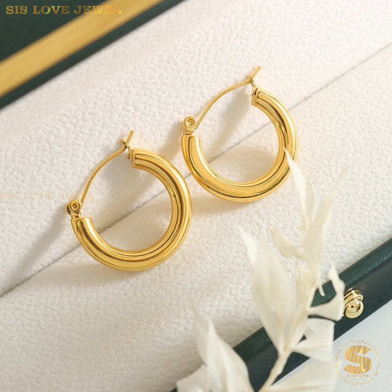 Simple Hoop Earrings S009