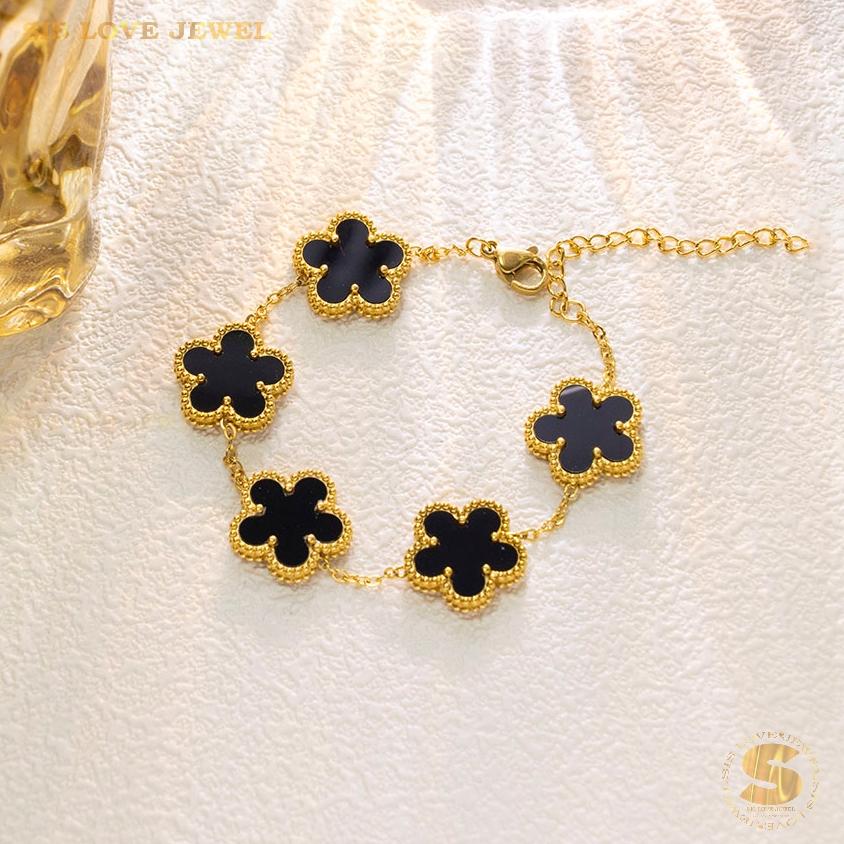 Double-Sided Flower Bracelet B187