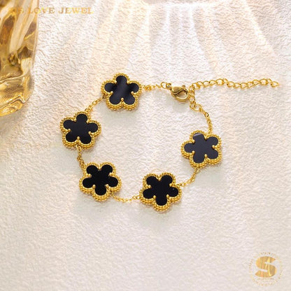 Double-Sided Flower Bracelet B187