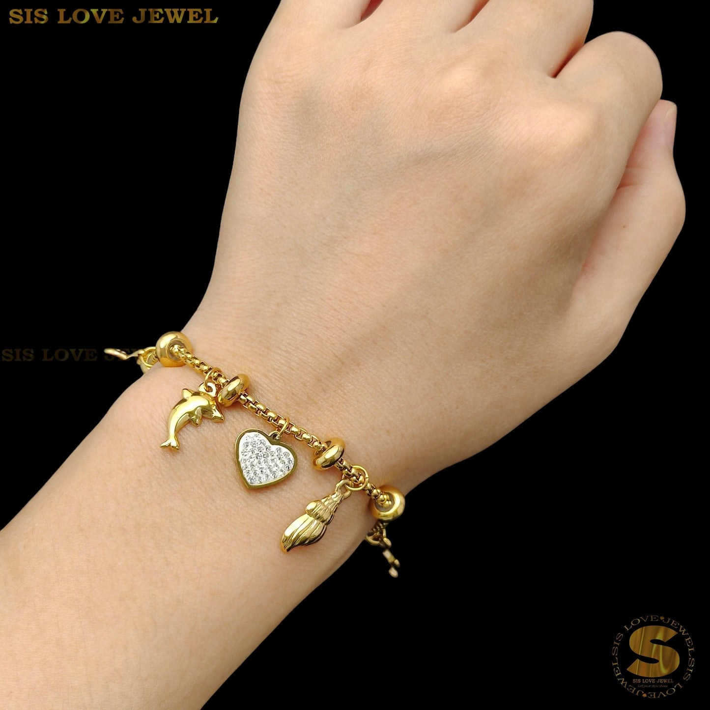 Love Sea Star Charm Bracelet B164