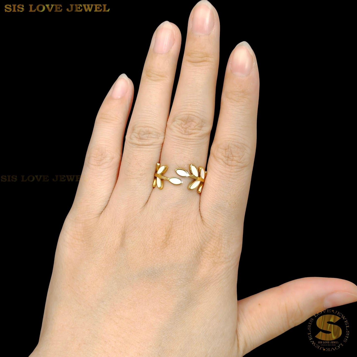 Leaf Adjustable Ring R123