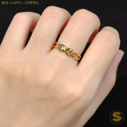 Infinity Gold Plated Ring R094