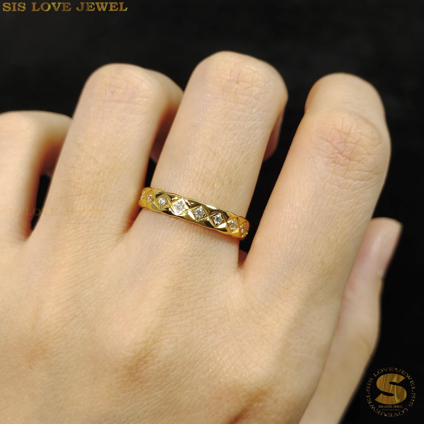 Pave Dome Ring R029